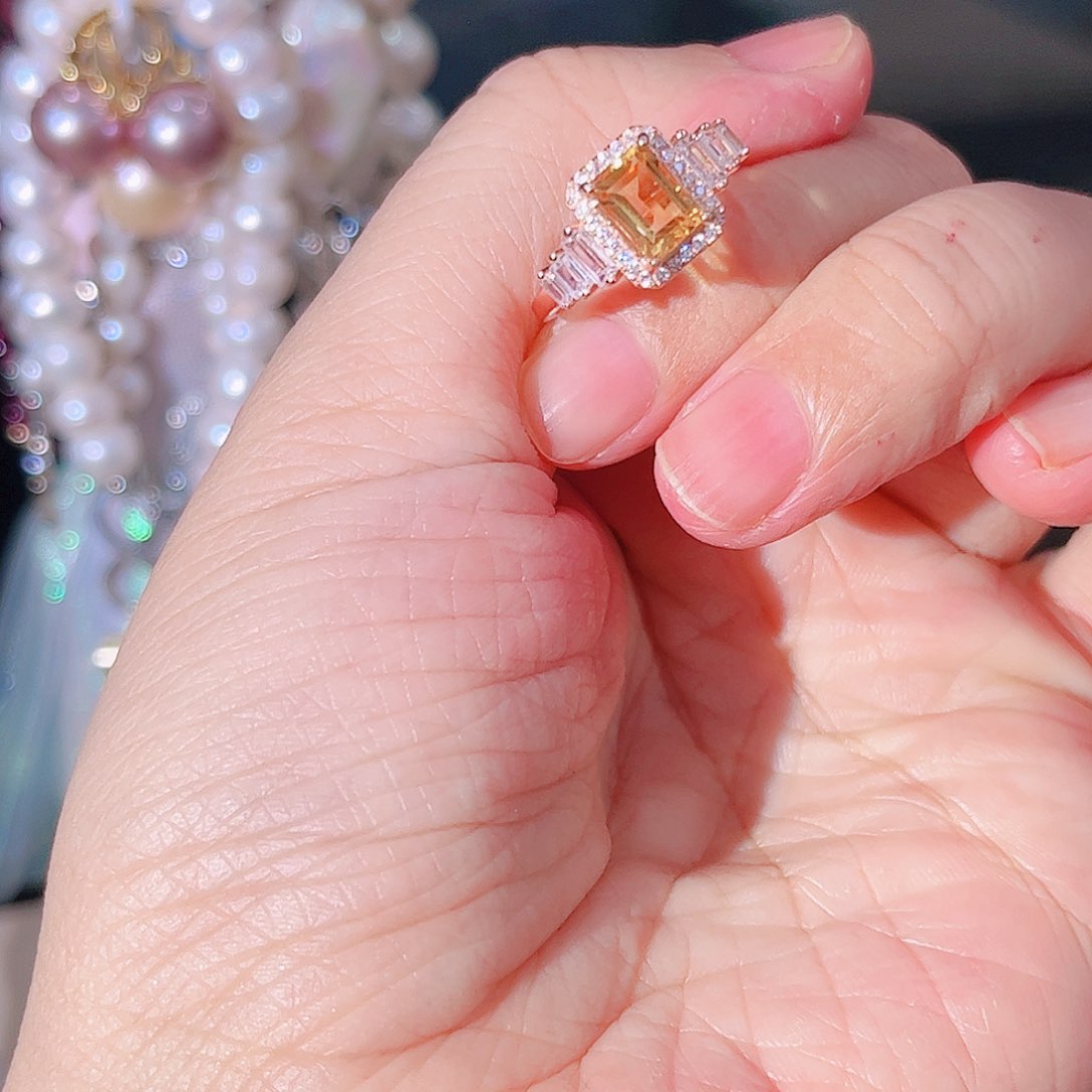 坦桑石戒指银S925镶嵌