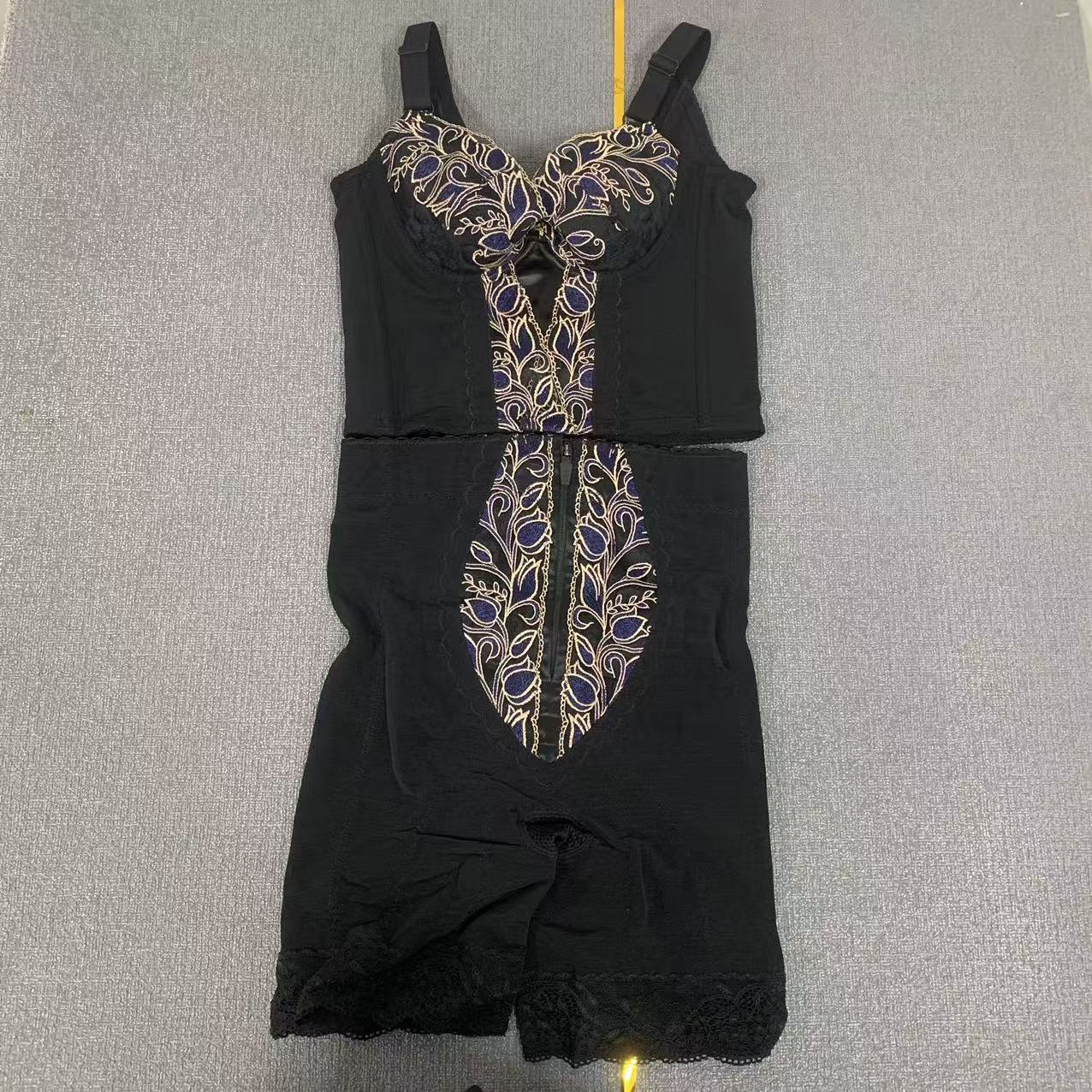 （TM1款外)显瘦腰夹分体套装四季收腹裤体雕束身衣时尚平角裤黑色