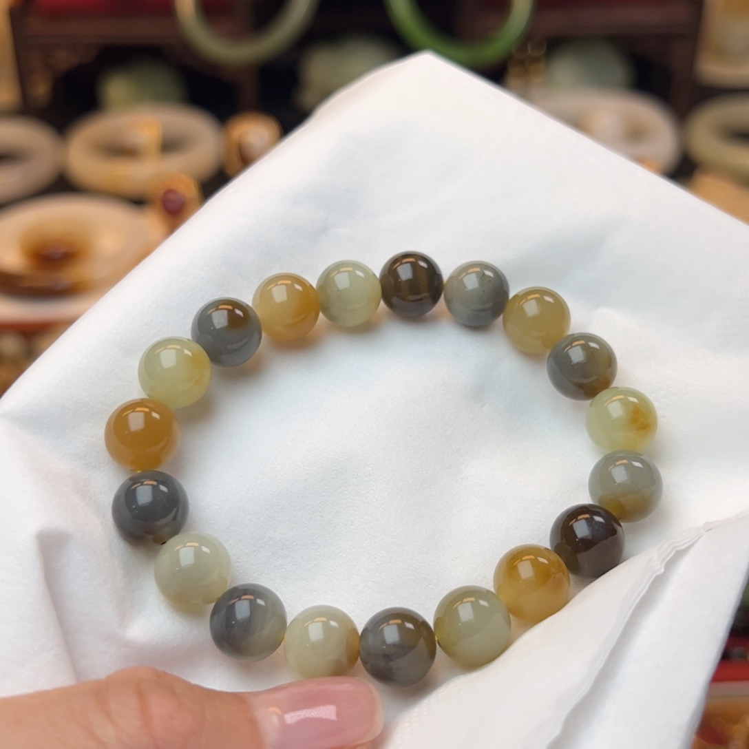 和田玉手串未镶嵌