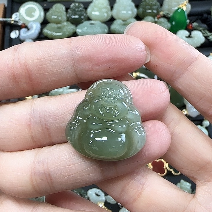 和田玉未镶嵌吊坠(不含链)