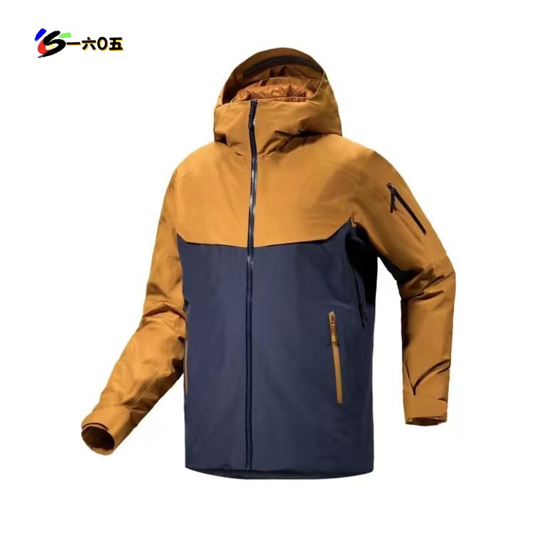 SC24191冬季户外防泼水高蓬松鹅绒服滑雪冲锋连帽保暖羽绒服