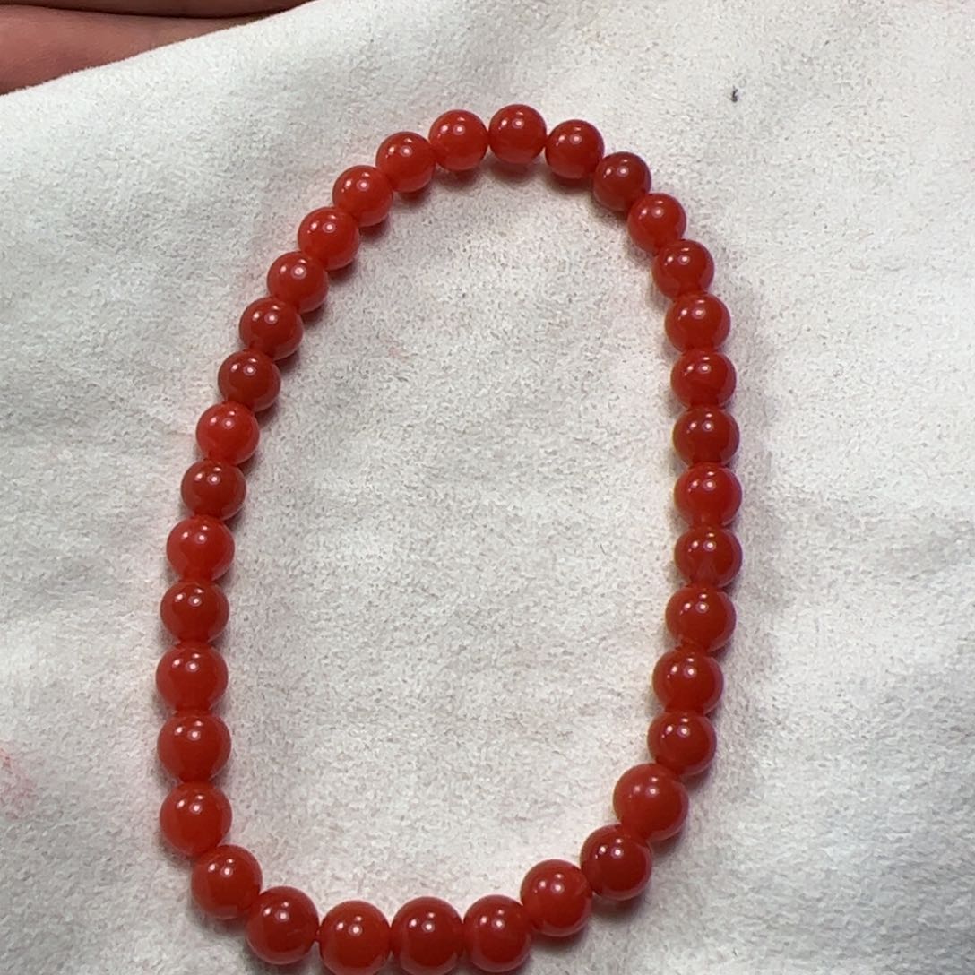 南红玛瑙手串未镶嵌