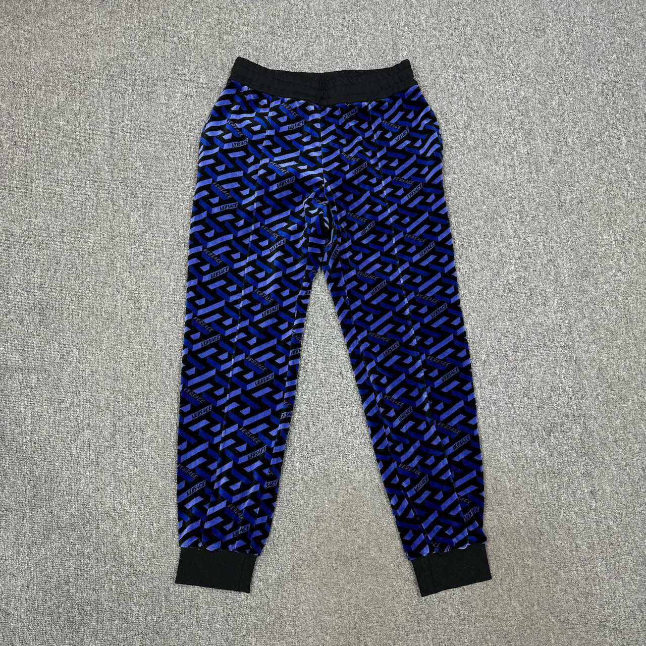 11859497 Versace范思哲 蓝色希腊回纹长裤 XS码99新