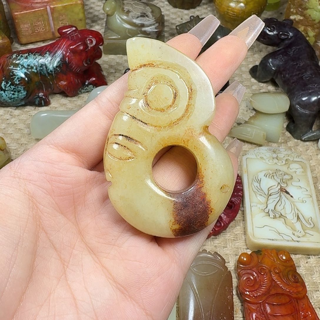 白玉菩提吊坠挂件