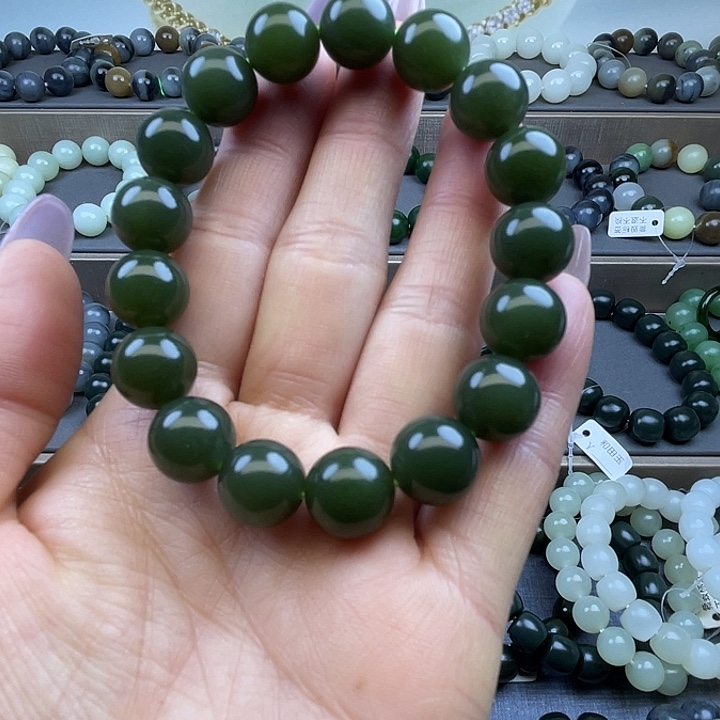 和田玉未镶嵌手链