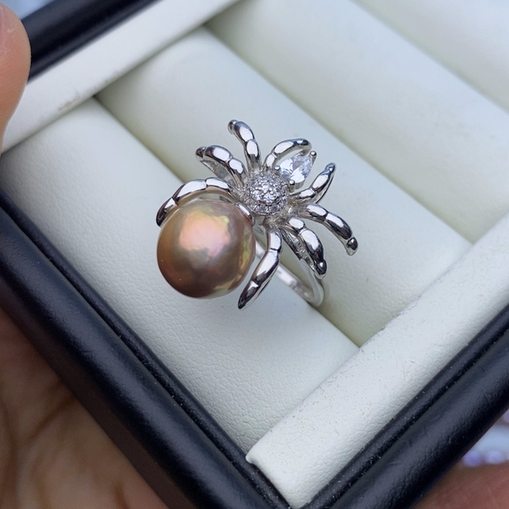 淡水珍珠项链银S925镶嵌10m