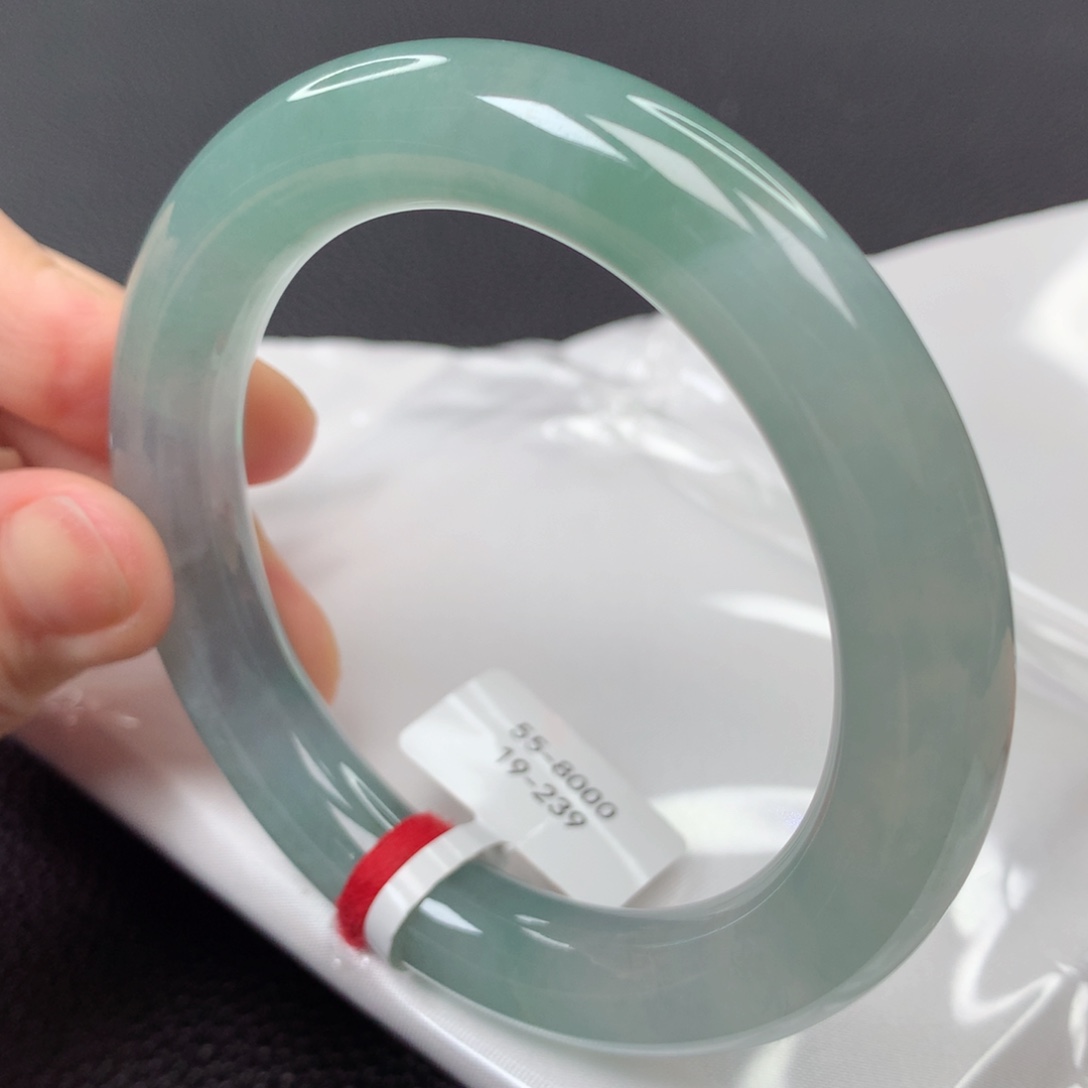 【闪购商品】翡翠手镯未镶嵌43号圆条19239-55