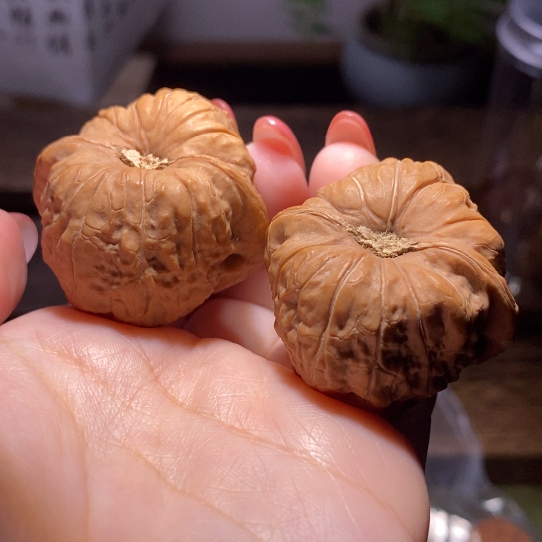 吊坠文玩核桃38全品凹底南瓜墩