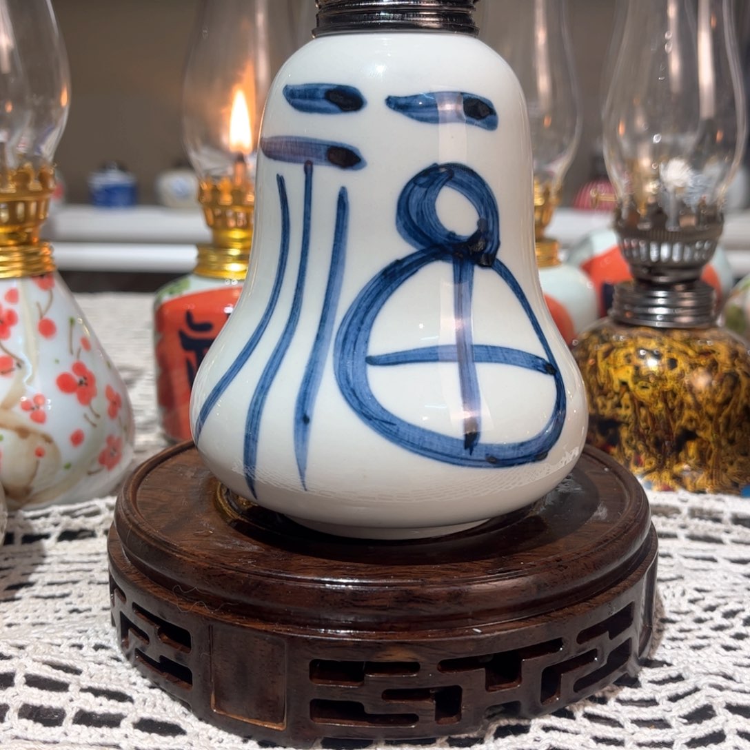 摆件景德镇陶瓷香薰灯