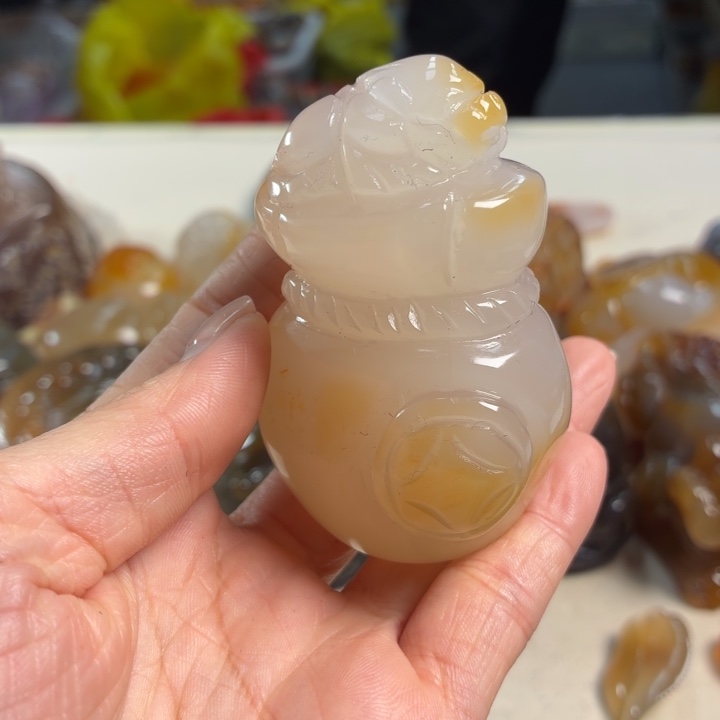 玛瑙/玉髓未镶嵌吊坠(不含链)