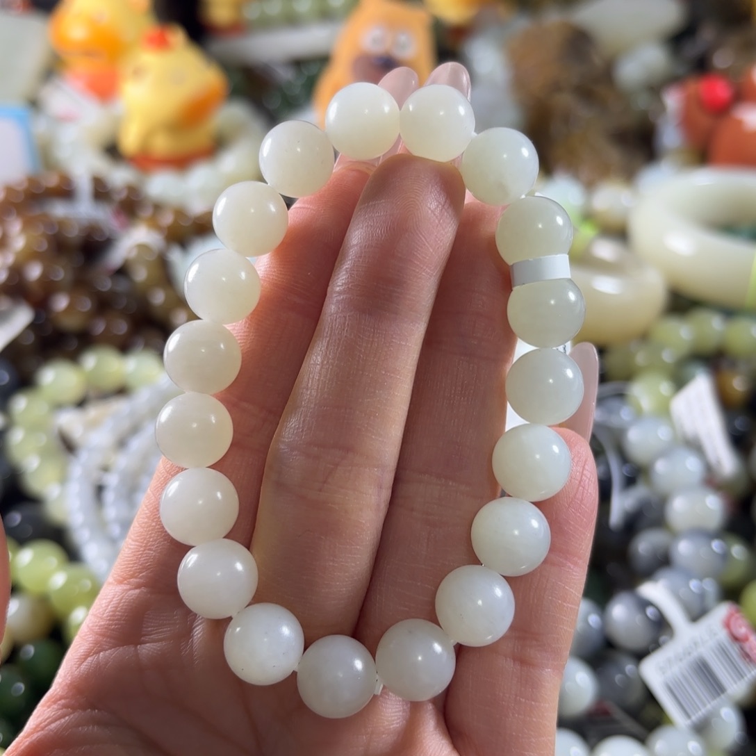 和田玉未镶嵌手串33