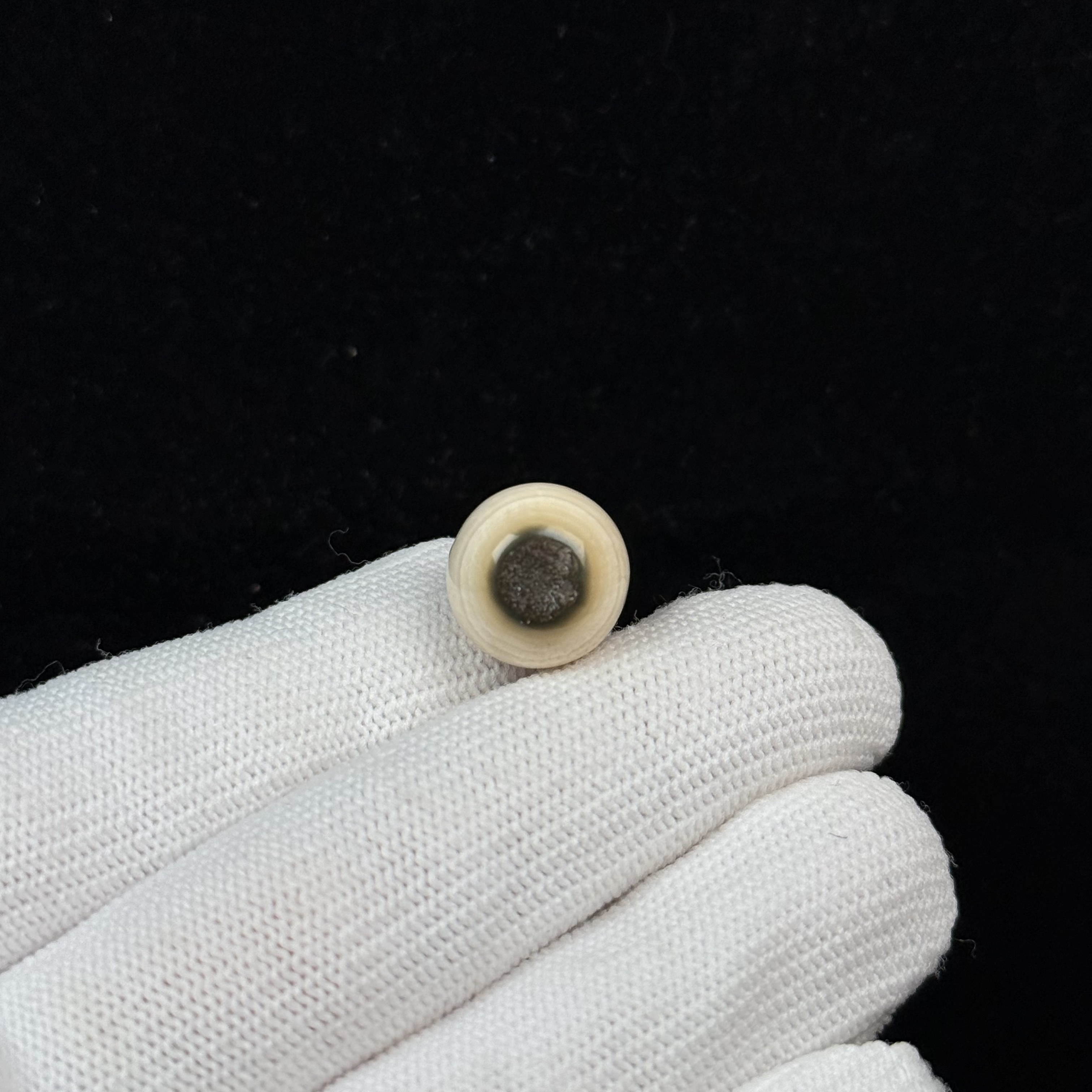 D45-69天然猛犸牙 蓝眼睛圆珠 13.2mm一物一图假一罚十