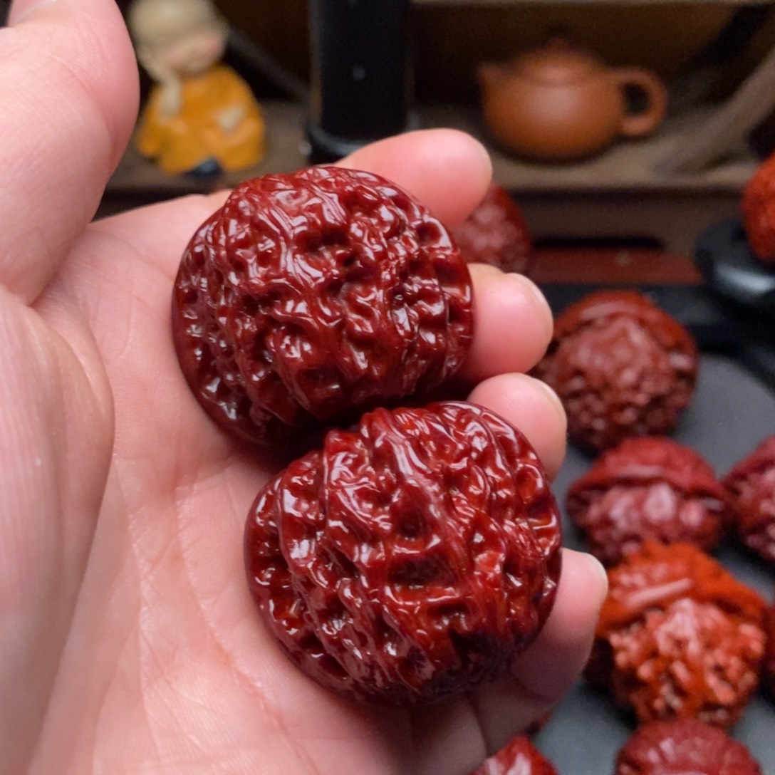 吊坠文玩核桃37白狮子