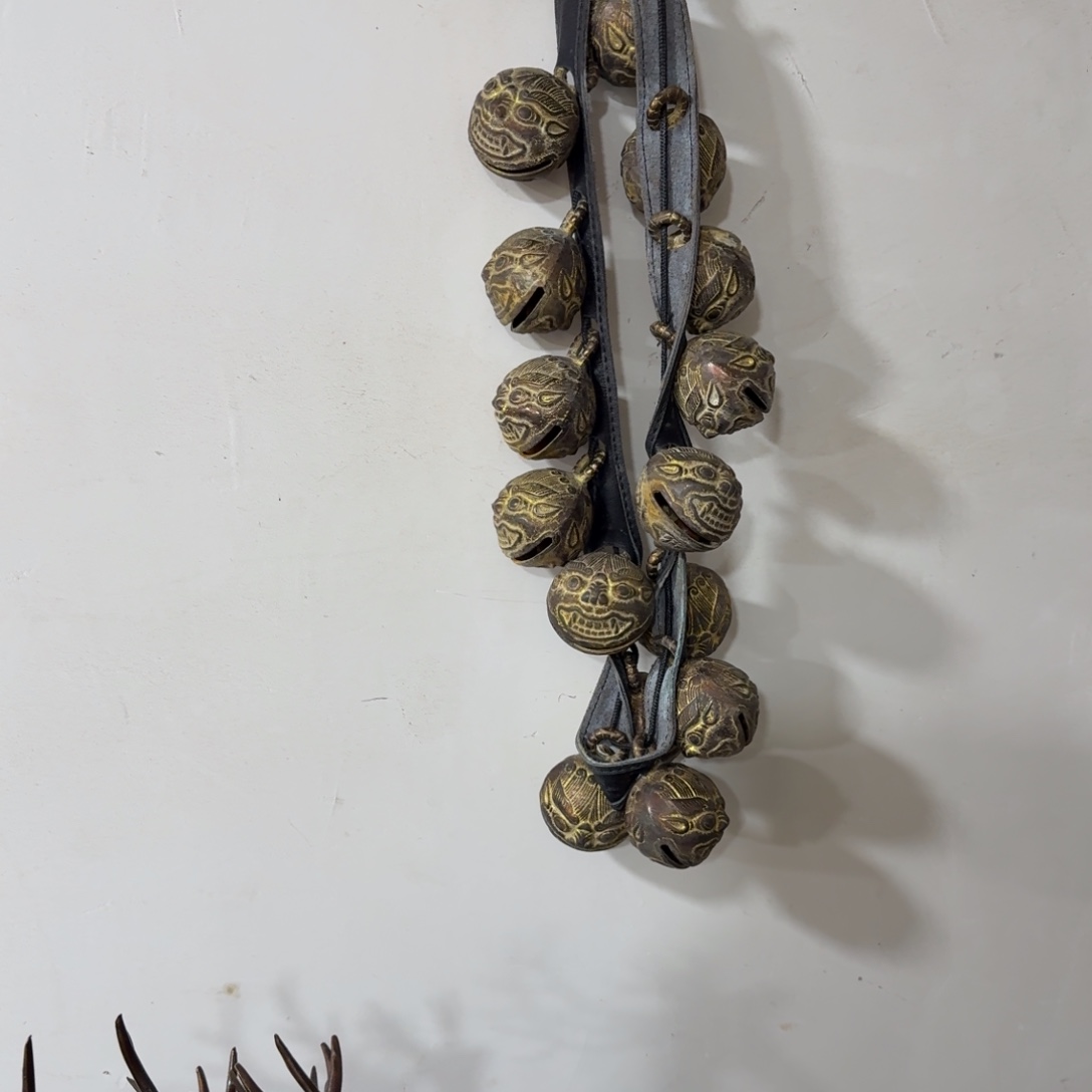 乒***声铜铜马铃摆件热卖