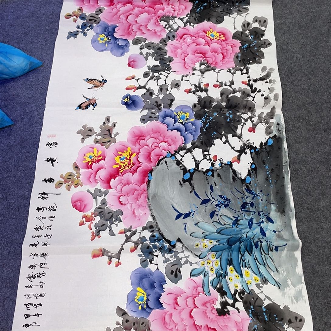 国画今天上午国画作品展示