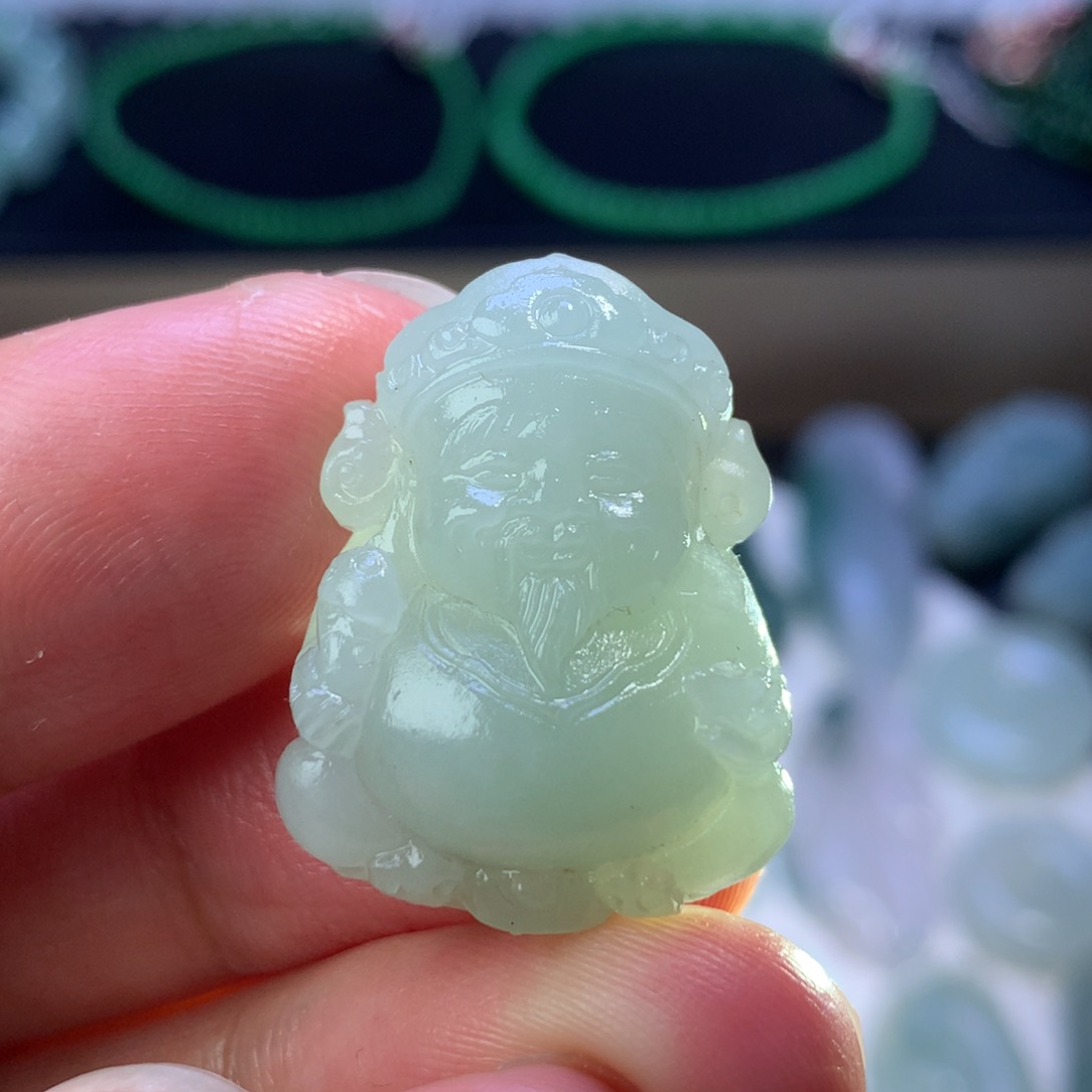 定制翡翠未镶嵌财神