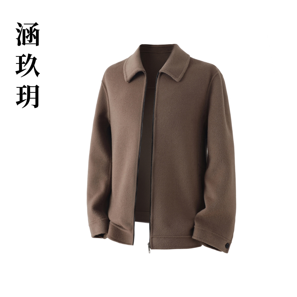 涵玖玥男装【奢肤系列】长期主义保暖细腻款商务翻领时尚夹克89-602