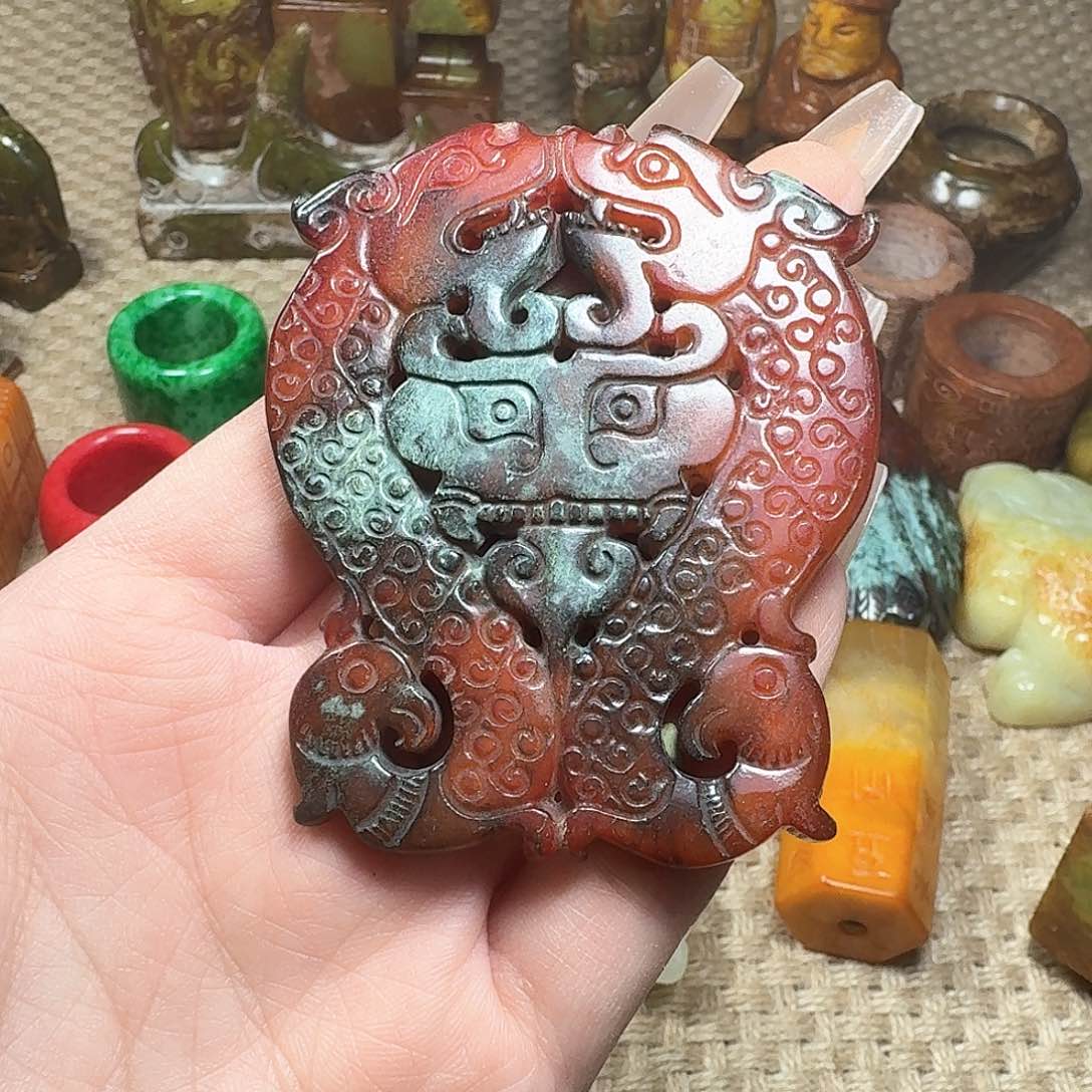 白玉菩提吊坠挂件