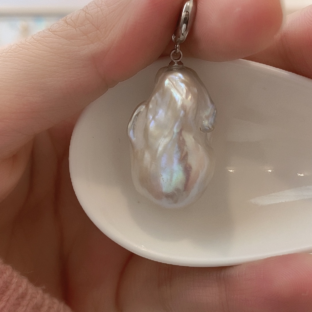 淡水珍珠颈饰银S925镶嵌