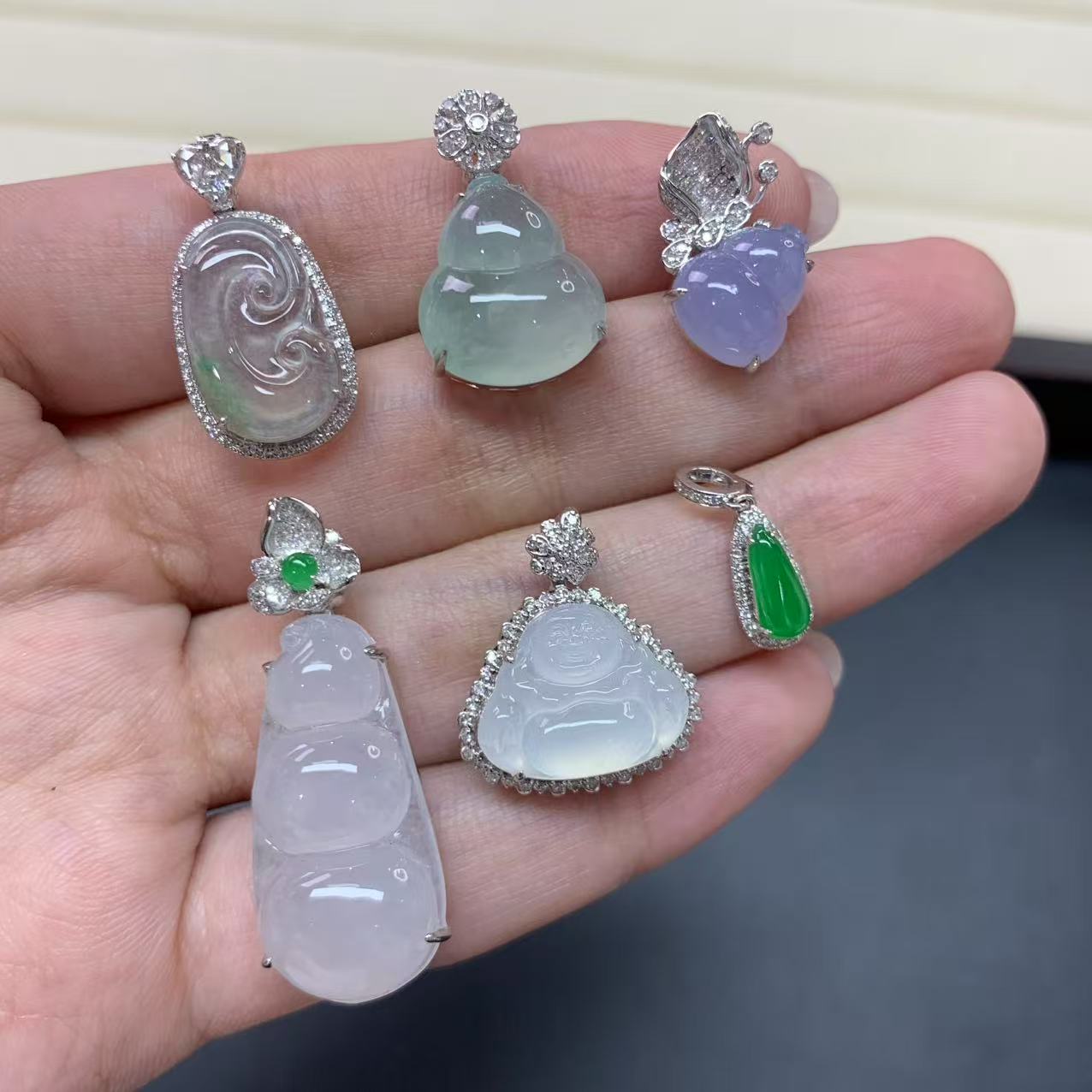 【小雪臻选】翡翠吊坠-18K金-|CXQ21多样性发其一|M44