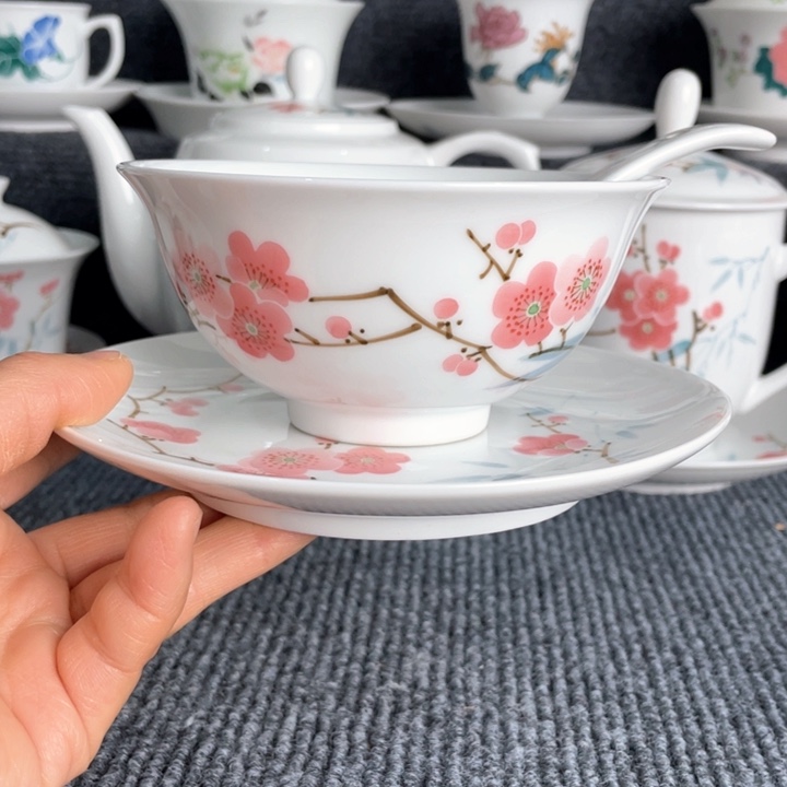 景德镇陶瓷饭碗三件套