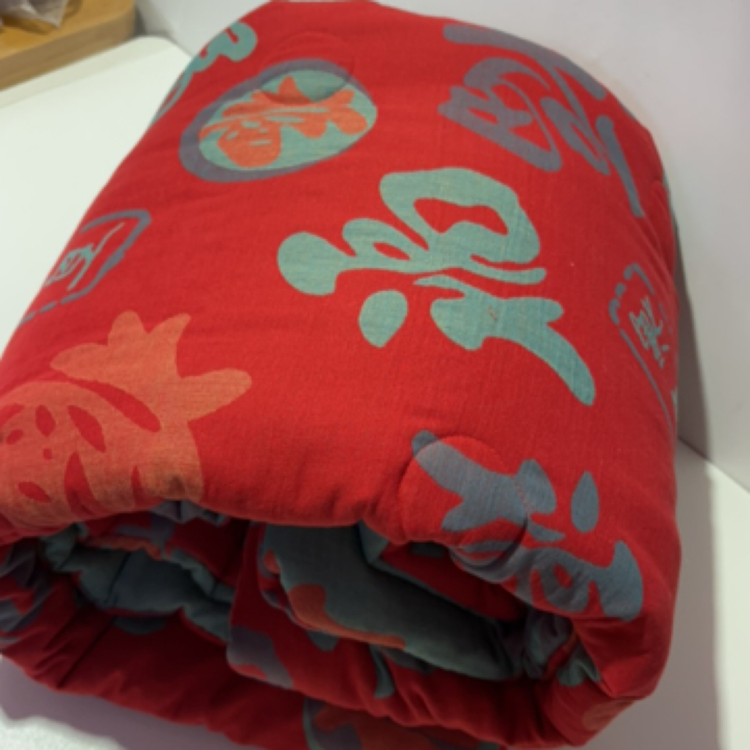 （平安福小号被子）全 棉双层纱小被子