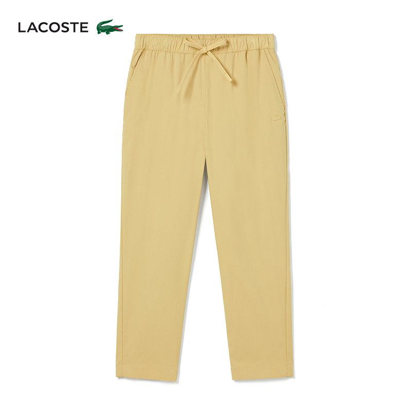 LACOSTE法国鳄鱼女装24年纯色简约休闲运动裤长裤|HF3877