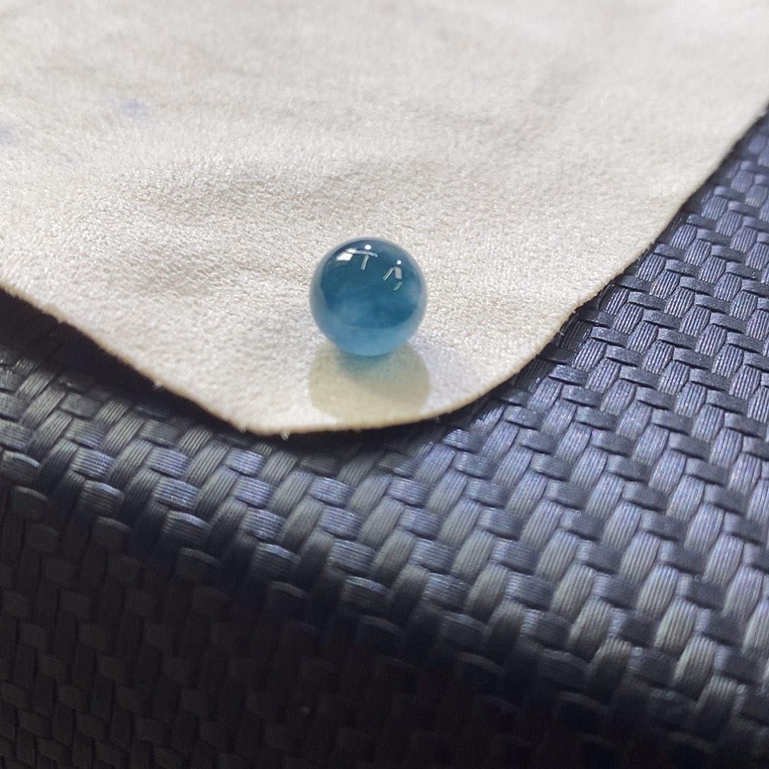 翡翠挂件未镶嵌梦幻宇宙蓝卡7.7