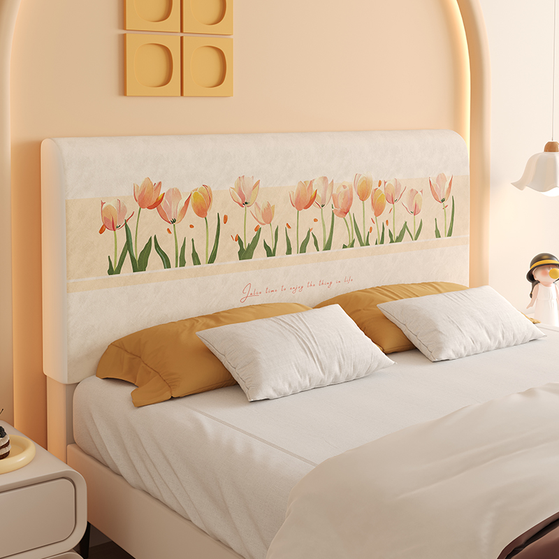 清新风可爱床头全包保护套儿童房床头套罩遮尘盖布靠背全包防尘罩