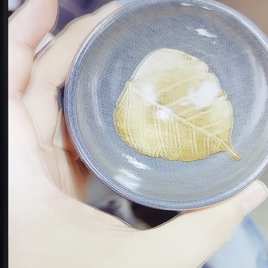 茶盏灰贝木叶建盏