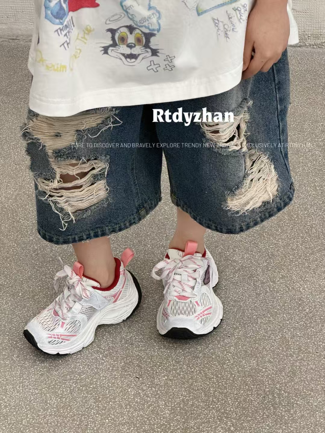 透气防滑白色运动鞋儿童鞋运动鞋女童女男