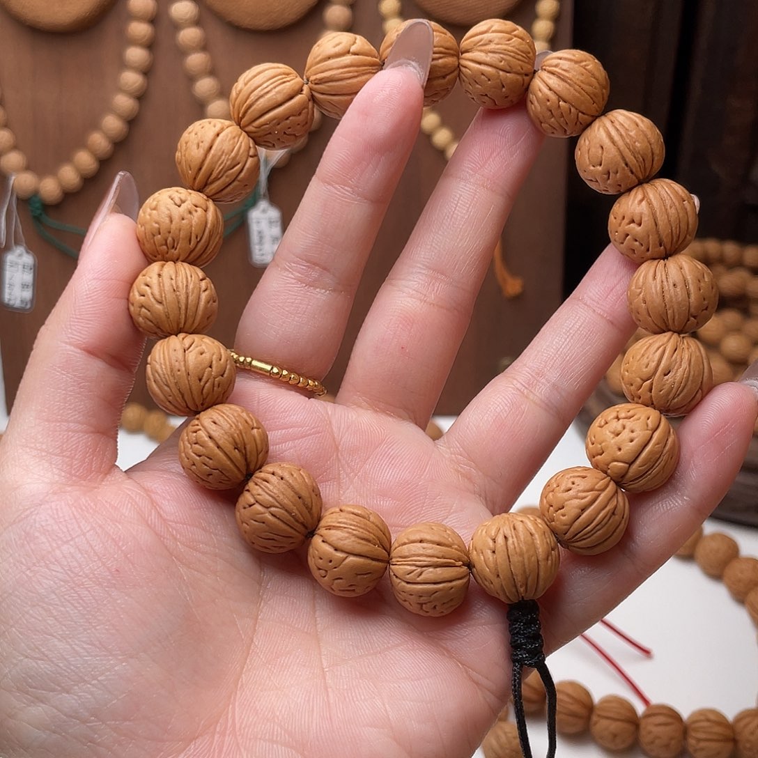 守***～15野生灯笼桃核手持