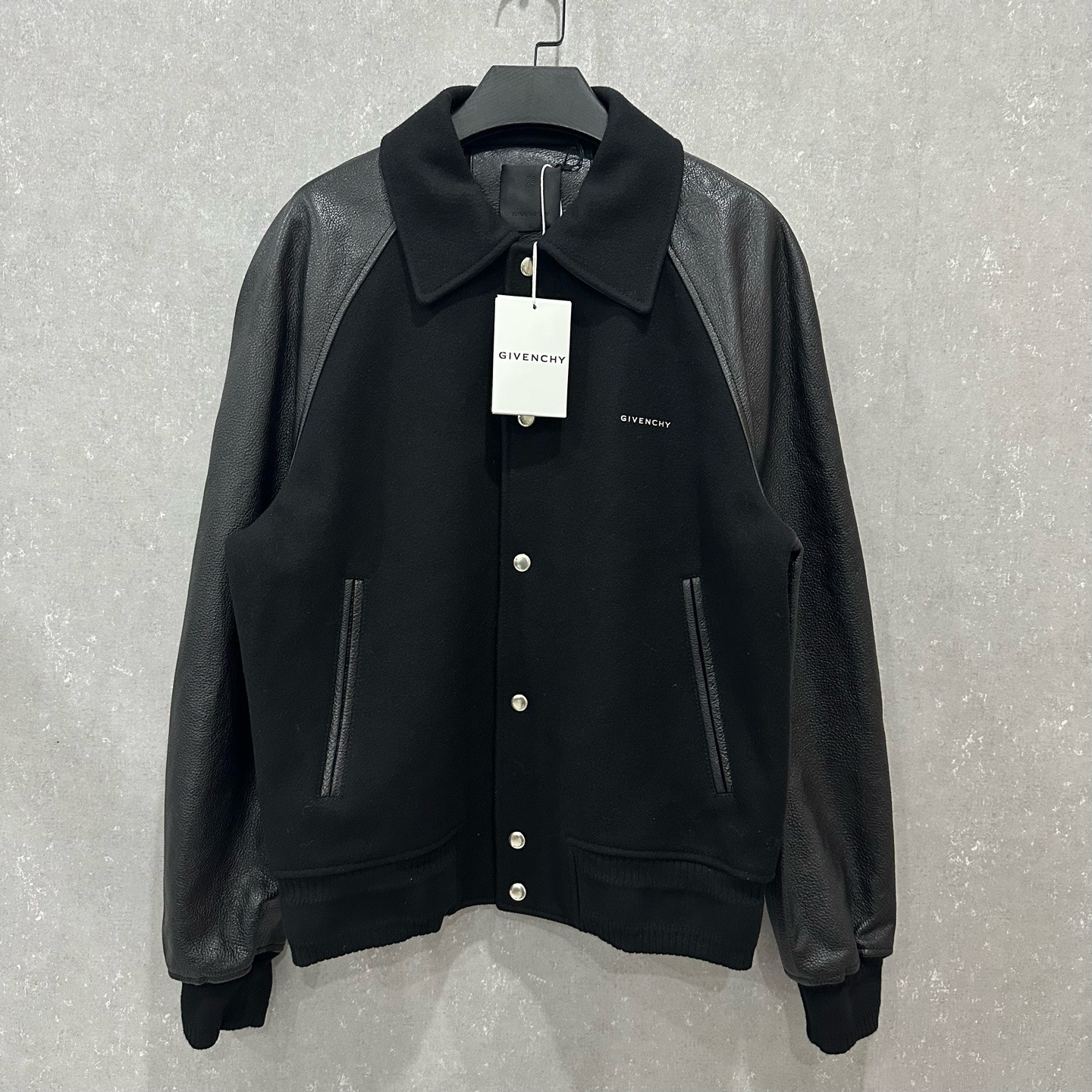 未使用 Givenchy/纪梵希  logo羊毛夹克 48码 全新带吊  006526