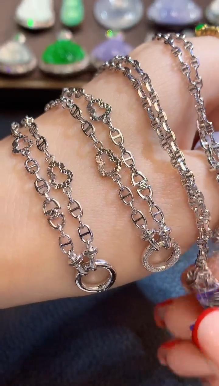 【云中意】-18K金百搭钻石万能链 -多样性发货一件lhy