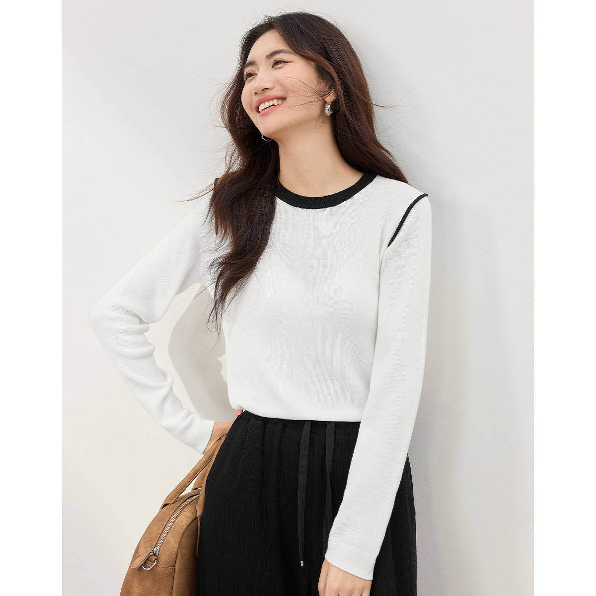 【林一专属】朗文斯汀简约通勤设计感针织衫DTYZ4508C19037