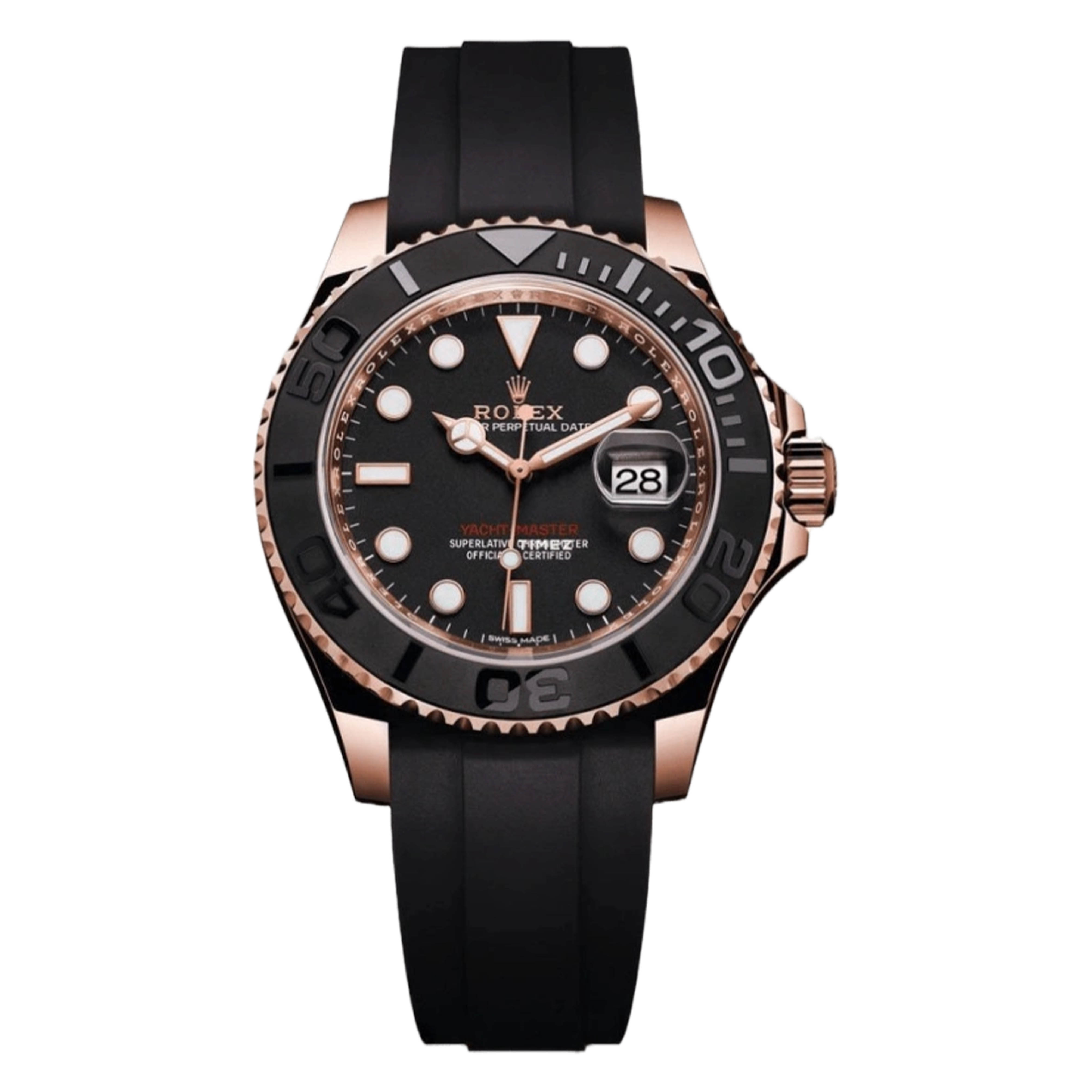 99新 Rolex/劳力士 /116655胶带玫瑰金黑游艇/40mm