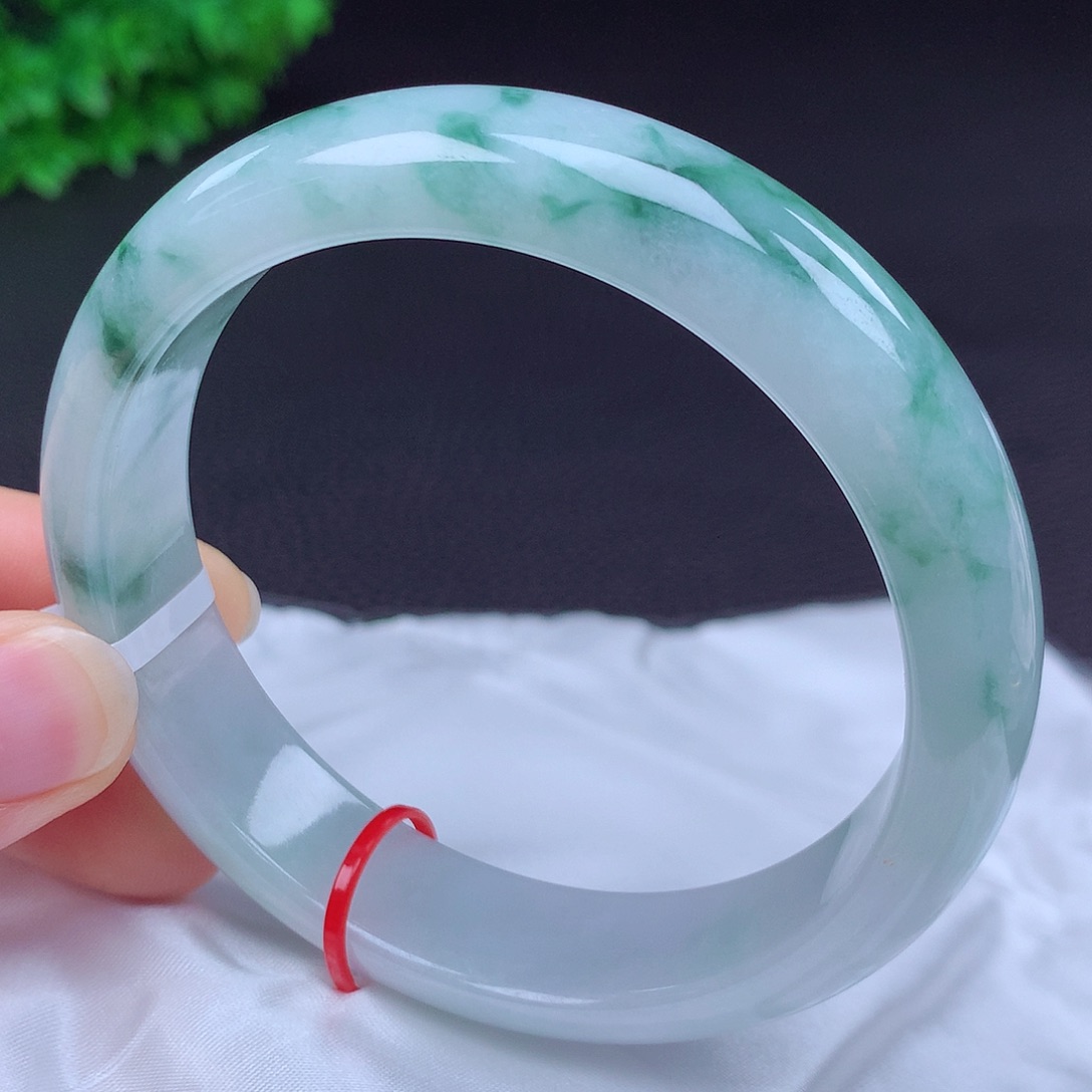 翡翠未镶嵌手镯63圈431202