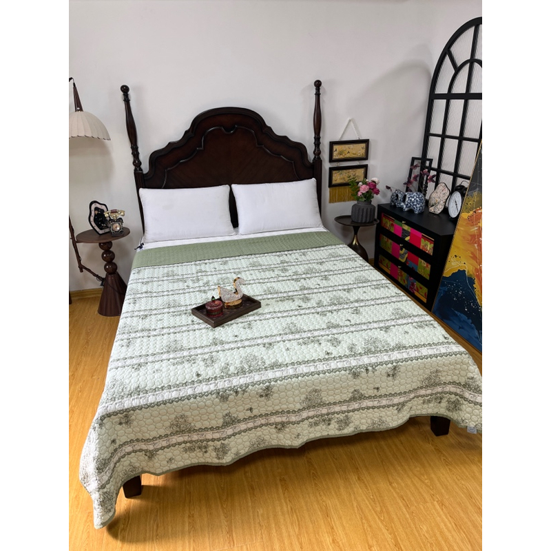 WM自然呼吸有氧水洗棉双人床盖220*240微瑕～L299