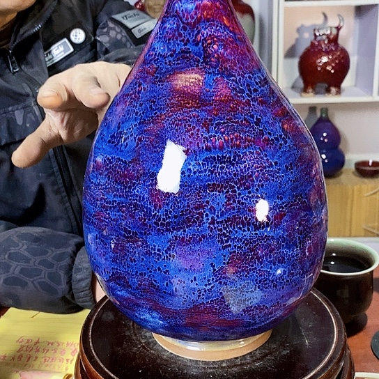 摆件滕****）尚峰钧窑作品摆件