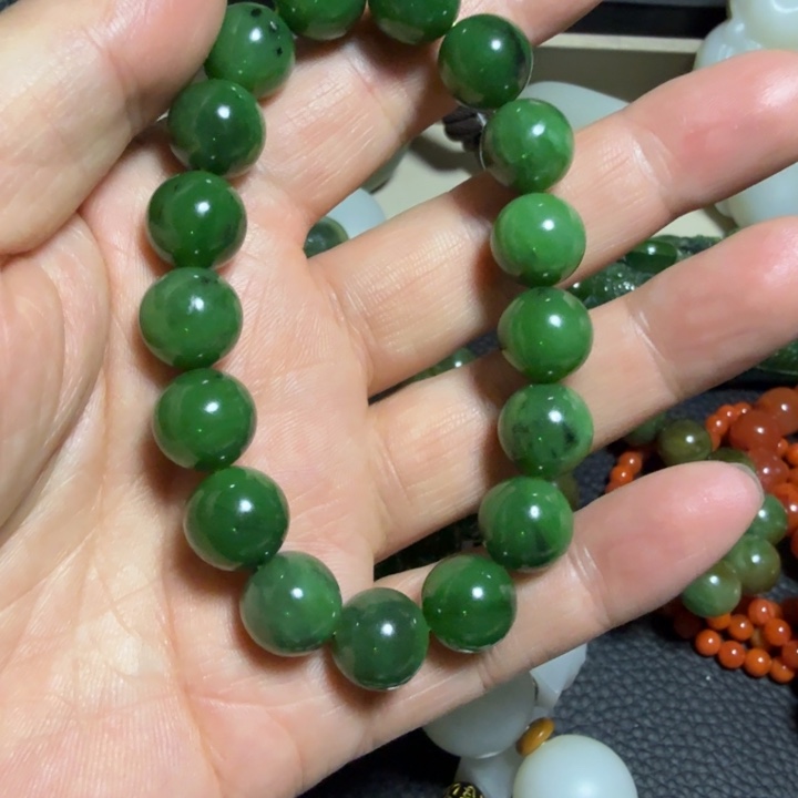 和田玉（碧玉）手串未镶嵌