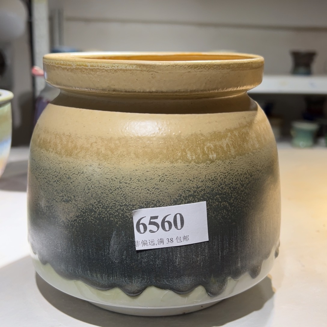 红陶口12高15 景德镇手工花盆