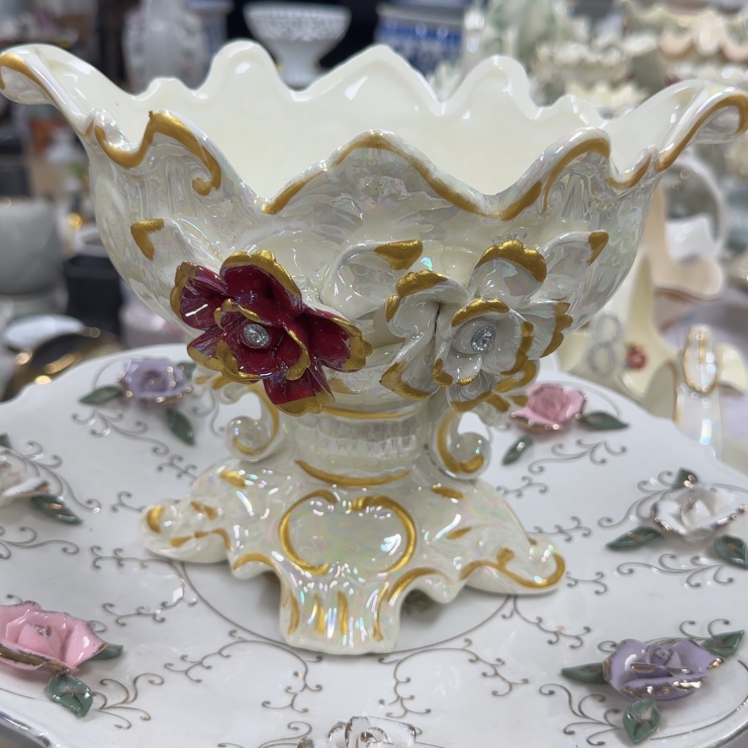 瓷片陶瓷工艺花瓶摆件