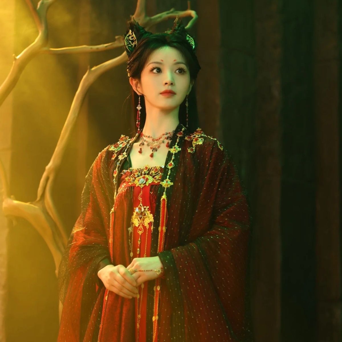 子夜归田曦微猫公武祯同款古装唐制汉服套装国风齐胸重工华丽刺绣