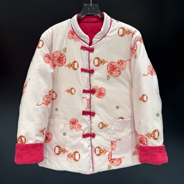 （双面穿）山东手工棉花袄加厚国风复古款