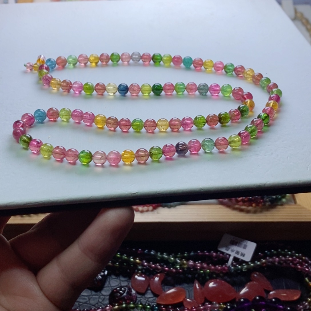 碧玺碧玺手链未镶嵌