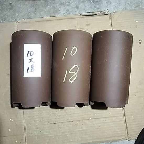 紫砂三个笔筒紫砂花盆