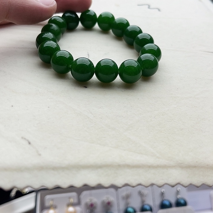 和田玉（青玉）未镶嵌手链