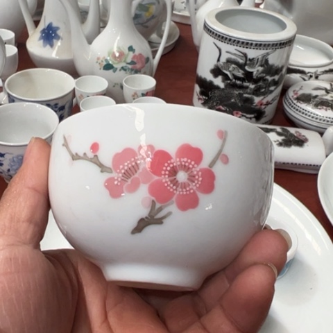 碗醴陵釉下手绘120毫升杯