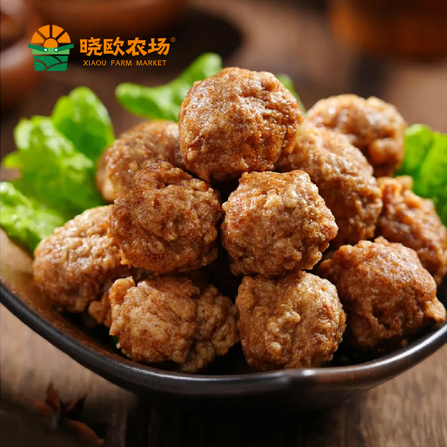 【滨海手工肉圆】精选土猪肉现炸外酥里嫩地道家乡味4斤