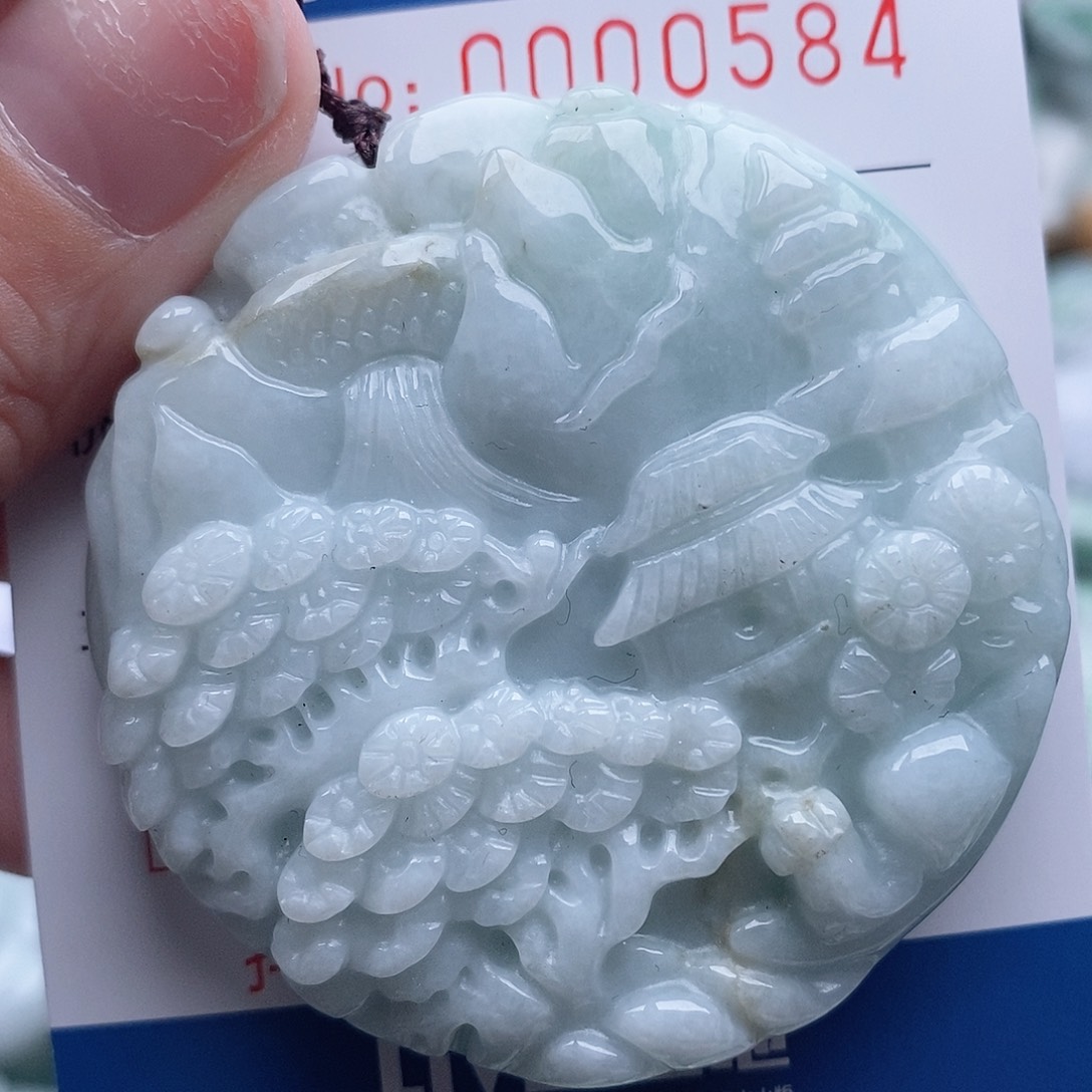 翡翠未镶嵌吊坠(不含链)